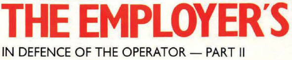 The Employers Duty