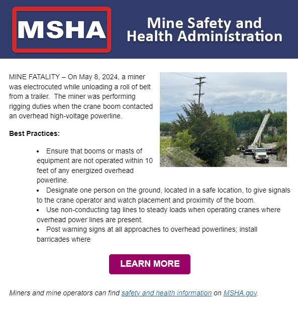 MSHA Article